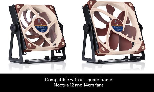 Alt view image 3 of 7 - Noctua NV-FM1, Pivoting Multi-Purpose Fan Mount for 120 & 140mm Fans (Black)