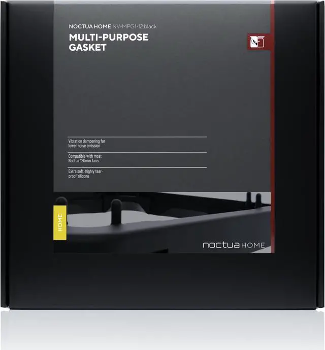 Alt view image 6 of 6 - Noctua NV-MPG1-12.black, Multi-Purpose Gasket for 120mm Fans (Black)