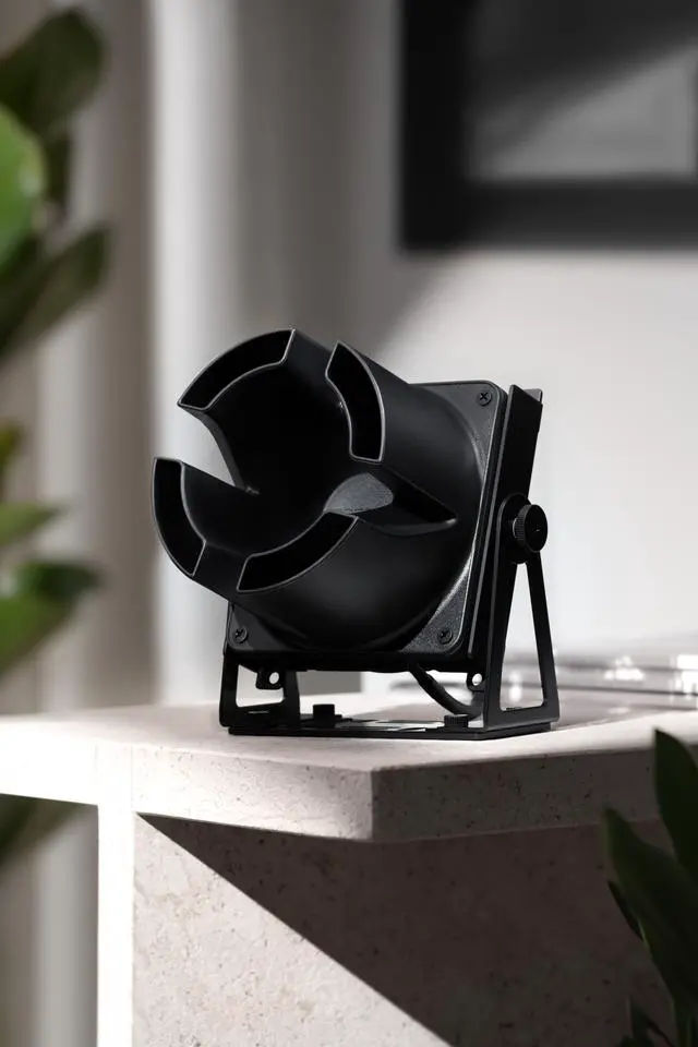 Alt view image 4 of 7 - Noctua NV-FS1, Desk, Room and Multi-Purpose Fan Set with Award-Winning NF-A12x25 120mm Fan, Airflow Amplifier and Pivoting Steel Mount (Black)