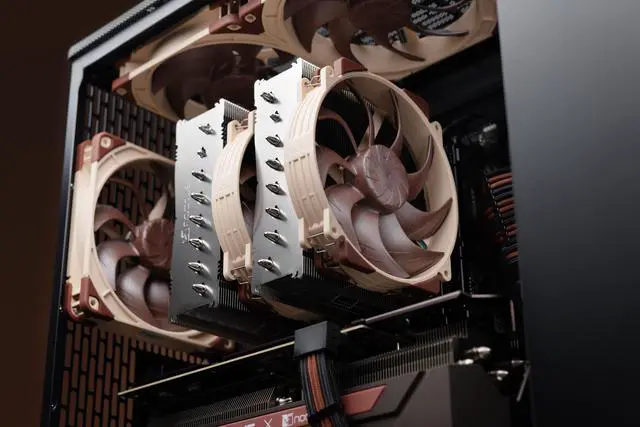 Alt view image 5 of 6 - Noctua NH-D15 G2 HBC, Dual Tower CPU Cooler, Specialised High Base Convexity Version for Intel LGA1700 (Brown)