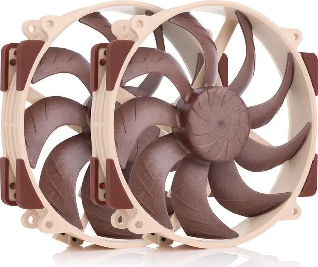 Main image of Noctua NF-A14x25r G2 PWM Sx2-PP, Push-Pull Set of two Premium-Quality Quiet 140mm PC Fans (Brown)