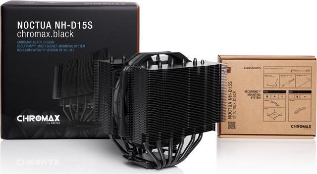Alt view image 4 of 7 - Noctua NH-D15S chromax.Black, Premium Dual-Tower CPU Cooler with NF-A15 PWM 140mm Fan (Black)