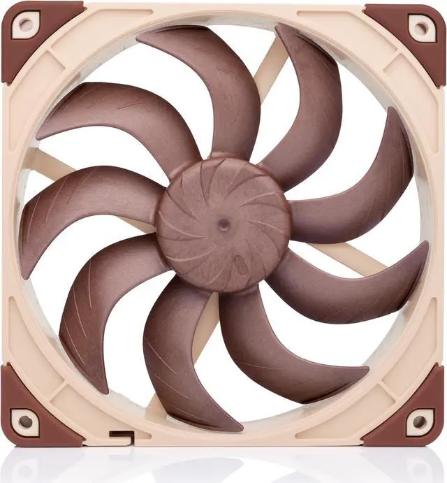 Alt view image 3 of 7 - Noctua NF-A14x25 G2 LS-PWM, Premium-Quality Ultra-Quiet 140mm PC Fan, 4-pin (Brown)