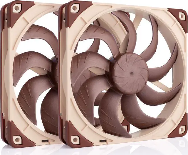 Main image of Noctua NF-A14x25 G2 PWM Sx2-PP, Dual Fan Set for Push-Pull and Side-by-Side Applications (Brown)