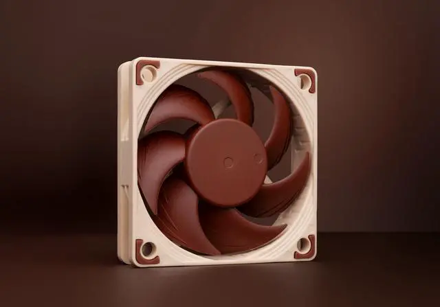 Alt view image 6 of 6 - Noctua NF-A6x15 5V, Premium Quiet Slim Fan with USB Power Adaptor Cable, 3-Pin, 5V Version (60x15mm, Brown)