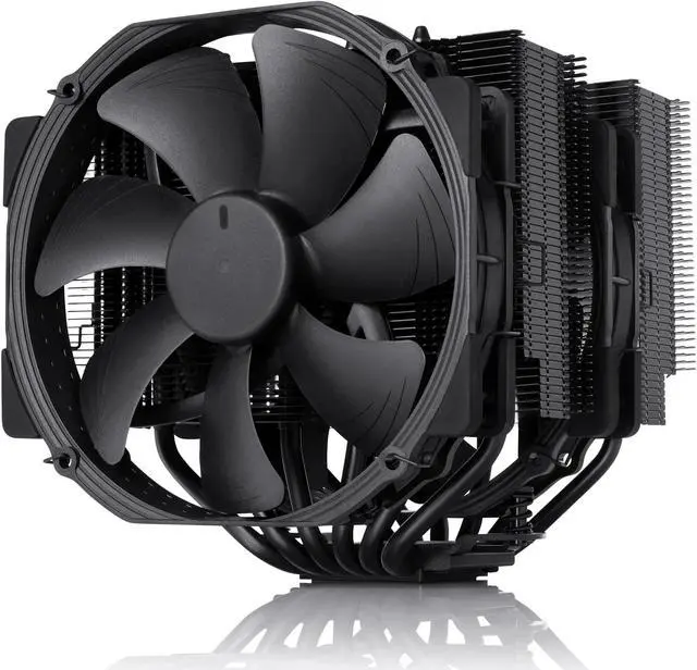 Alt view image 9 of 15 - Noctua NH-D15 chromax.black, Dual-Tower CPU Cooler with Dual NF-A15 PWM 140mm Fans (Black)