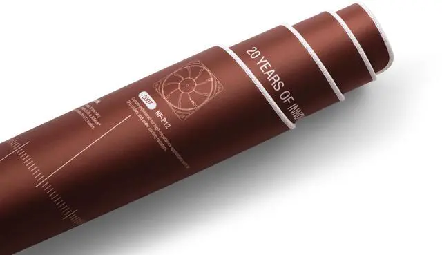 Alt view image 2 of 7 - Noctua NP-DM3 20-Year Anniversary Desk Mat, 90x40cm (Brown)