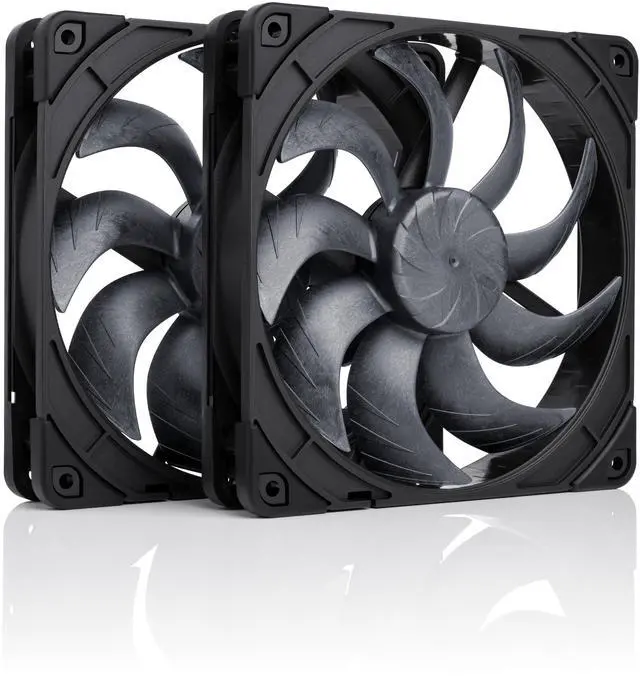 Main image of Noctua NF-A14x25 G2 PWM Sx2-PP chromax.black, Dual Fan Set for Push-Pull and Side-by-Side Applications (Black)