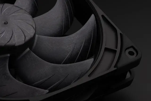 Alt view image 6 of 7 - Noctua NF-A14x25 G2 PWM chromax.black, Premium-Quality Quiet 140mm PC Fan (Black)