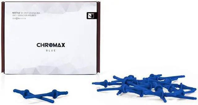 Alt view image 2 of 2 - Noctua NA-SAV2 chromax.blue, Silicone Anti-Vibration Fan Mount Set (20-pack, Blue)