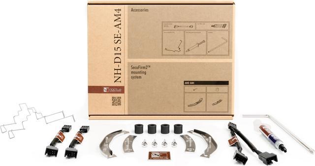 Alt view image 5 of 7 - Noctua NH-D15 SE-AM4, Premium Dual-Tower CPU Cooler for AMD AM4 (Brown)
