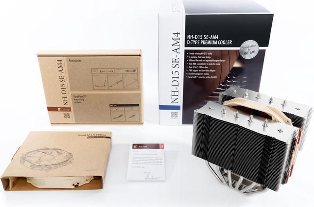 Alt view image 4 of 7 - Noctua NH-D15 SE-AM4, Premium Dual-Tower CPU Cooler for AMD AM4 (Brown)