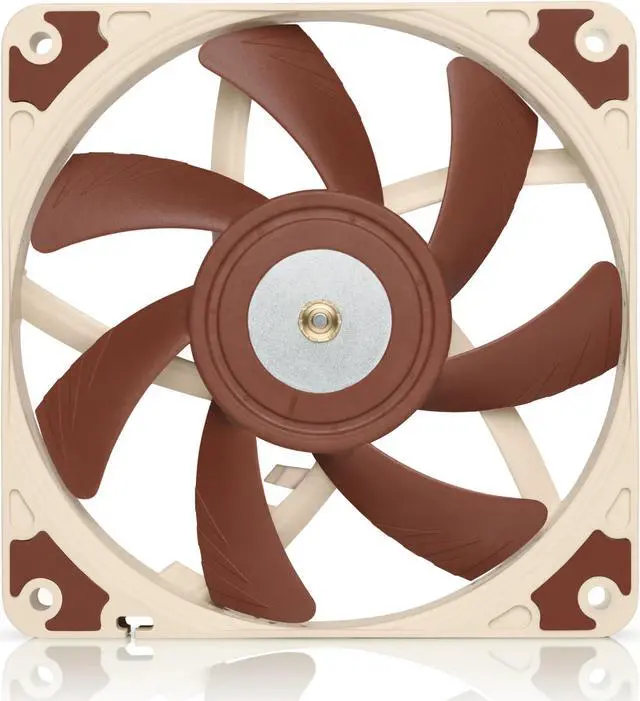Alt view image 2 of 7 - Noctua NF-A12x15 FLX, Premium Quiet Slim Fan, 3-Pin (120x15mm, Brown)