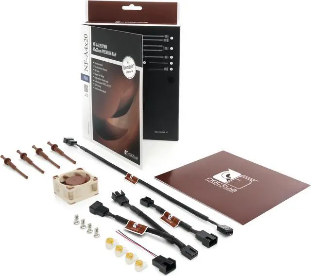 Alt view image 4 of 7 - Noctua NF-A4x20 PWM, Premium Quiet Fan, 4-Pin (40x20mm, Brown)