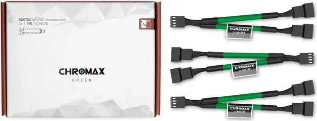Main image of Noctua NA-SYC1 chromax.green, 4-Pin Y-Cables (Green)