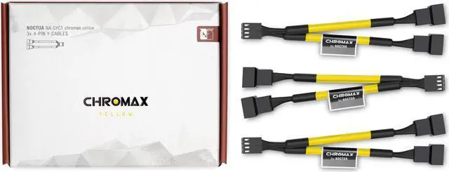 Main image of Noctua NA-SYC1 chromax.yellow, 4-Pin Y-Cables (Yellow)