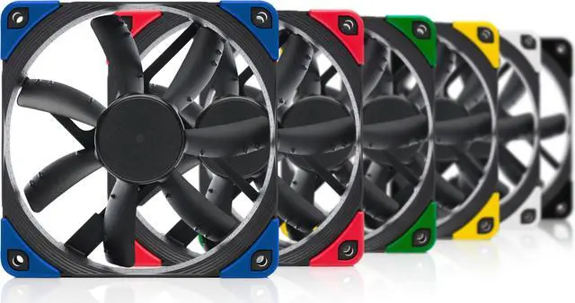 Alt view image 3 of 6 - Noctua NF-S12A PWM chromax.black.swap, Premium Quiet Fan, 4-Pin (120mm, Black)