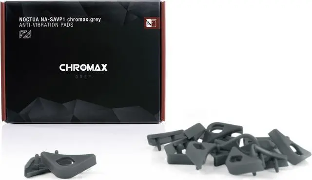Alt view image 2 of 5 - Noctua NA-SAVP1 chromax.grey, Anti-Vibration Pads for 120/140mm Noctua Fans (16-pack, Grey)