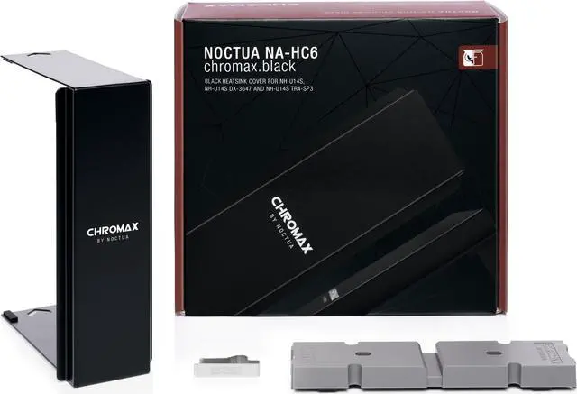 Alt view image 3 of 4 - Noctua NA-HC6 chromax.black, Heatsink Cover for NH-U14S, NH-U14S TR4-SP3 & NH-U14S DX-3647 (Black)