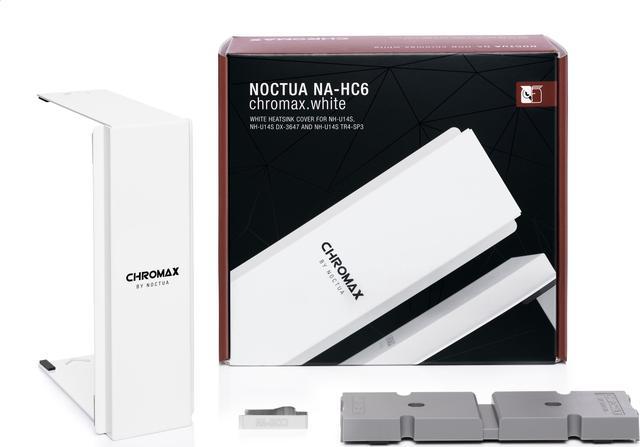 Noctua NA-HC6 chromax.white, Heatsink Cover for NH-U14S, NH-U14S TR4-SP3 &  NH-U14S DX-3647 (White) 