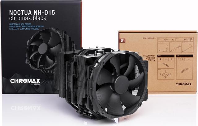 Alt view image 5 of 18 - Noctua NH-D15 chromax.black, Dual-Tower CPU cooler (140mm, Black)