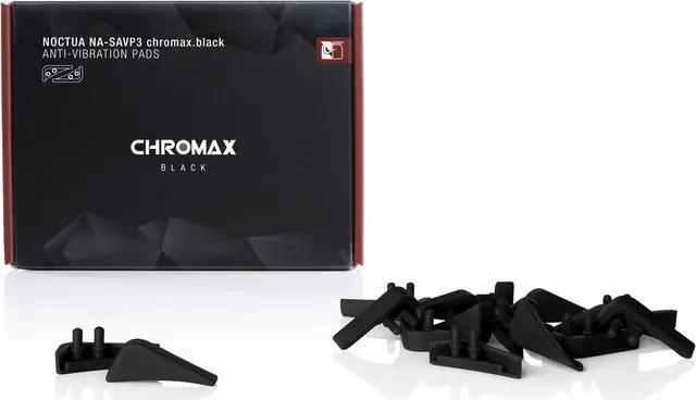 Alt view image 3 of 4 - Noctua NA-SAVP3 chromax.black, Anti-Vibration Pads for Noctua NF-A15 140mm Fans (16-pack, Black)