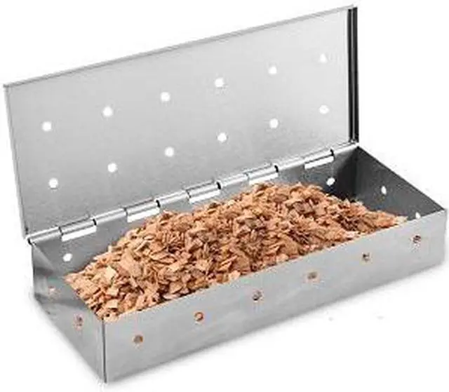Main image of Kaluns Smoker Box, Stainless Steel Smoker Box for Wood Chips, Gas or Charcoal Grill compatible