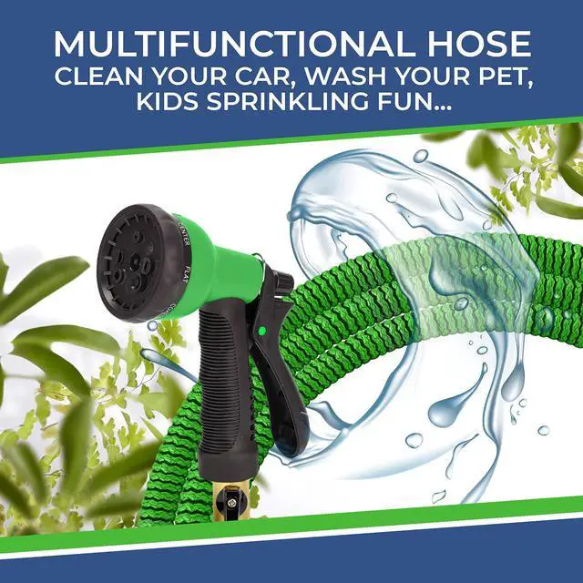 Alt view image 4 of 6 - GrowGreen Flexible Garden Hose, New and Improved 25ft (Green)