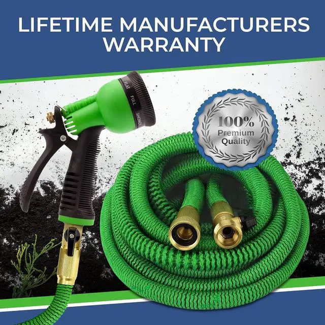 Alt view image 6 of 6 - GrowGreen Flexible Garden Hose, New and Improved 25ft (Green)