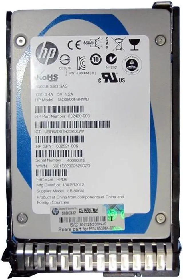Main image of HP 800 GB Internal Solid State Drive