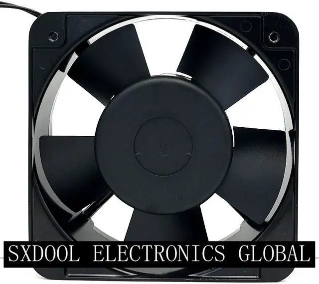 Alt view image 3 of 3 - NEW original COMMONWEALTH ROTARY fan FP-108EX-S1-B AC Axial Fan with Ball Bearing AC 220/240V 50/60Hz 0.22A 38W 2 Wires 150x150x50mm 15cm aluminium alloy Frame
