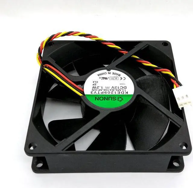 Alt view image 3 of 5 - New Original for SUNON KDE1209PTV3 DC12V 1.2W 92x92x25MM 9cm 3Lines Computer cooling fan