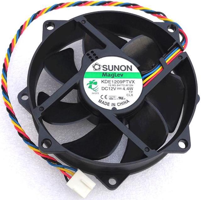 Main image of New original Sunon 9CM 9025 KDE1209PTVX 12V 4.4W round magnetic levitation 4-wire 4-pin cooling fan