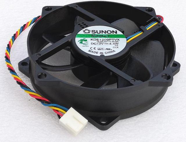Alt view image 2 of 4 - New original Sunon 9CM 9025 KDE1209PTVX 12V 4.4W round magnetic levitation 4-wire 4-pin cooling fan