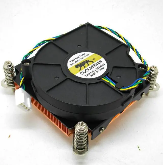 Main image of SXDOOL 80mm 2 Ball CPU Cooler for Intel LGA Socket 1151 / 1150 / 1155 / 1156 All copper 1U radiator turbo fan