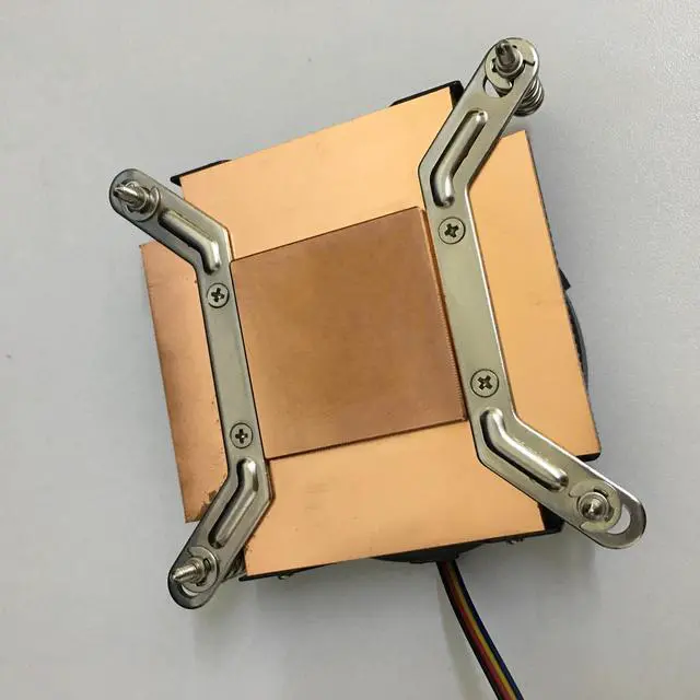 Alt view image 4 of 4 - SXDOOL 80mm 2 Ball CPU Cooler for Intel LGA Socket 1151 / 1150 / 1155 / 1156 All copper 1U radiator turbo fan