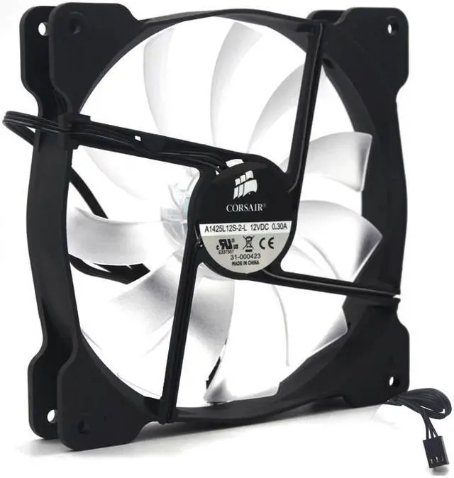 Alt view image 4 of 5 - A1425L12S-2-L 140mm led fan silent cooling fan 140*25mm 12VDC 0.30A(Rated 0.18A) computer pc set up cooling fan 870RPM 3pin