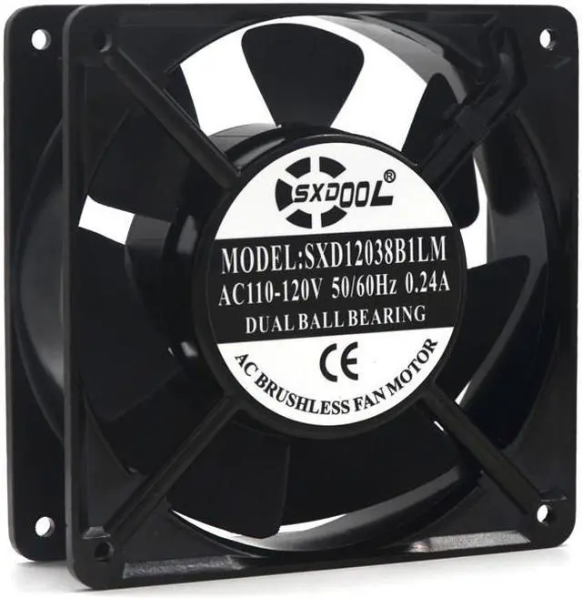 Main image of 12cm AXIAL 1238 115V 120V AC 120mm x 38mm High Speed, for DIY Cooling Ventilation Exhaust Projects chassis case cabinets fan