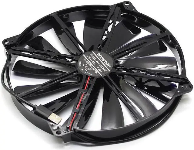 Alt view image 2 of 4 - 20cm  5V ultra quiet USB Fan 20020 DIY notebook base fan