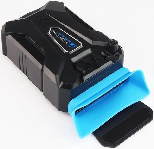 Alt view image 5 of 7 - Vacuum Portable Notebook Laptop Cooler USB Air External Extracting Cooling Fan for Laptop Speed Adjustable for 15 15.6 17 Inch