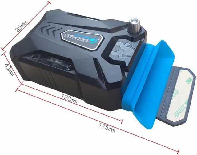 Alt view image 2 of 7 - Vacuum Portable Notebook Laptop Cooler USB Air External Extracting Cooling Fan for Laptop Speed Adjustable for 15 15.6 17 Inch