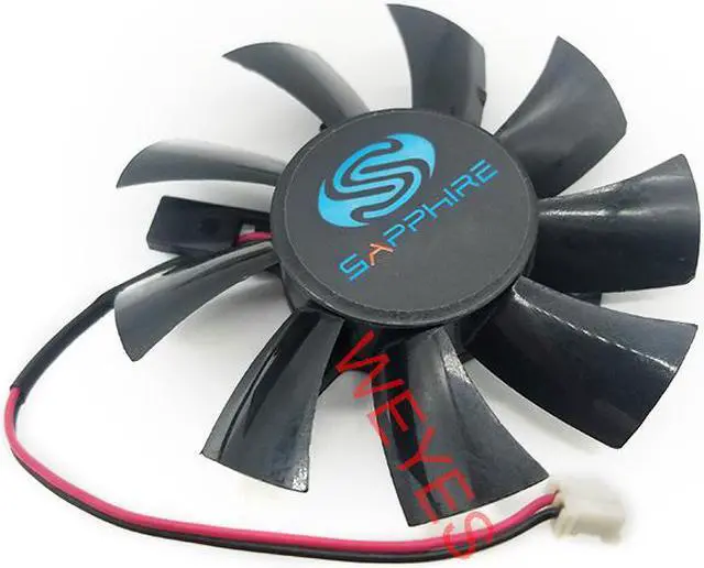 Alt view image 2 of 3 - For ARX FS1280-A1842C DC 12V Dia. 75mm C.T.C 40mm 2-Wire Server Frameless Fan