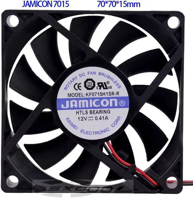 Alt view image 3 of 6 - KF0715H1SR-R New original JAMICON 7015 12V 0.41A 7CM cooling fan