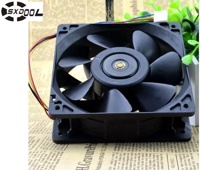 Alt view image 5 of 6 - Original Delta QFR1212GHE DC12V 2.70A 12038 12CM Delta Bitcoin Miner FAN 12cm PWM Most Powerful for Bitcoin Mining 4-pin