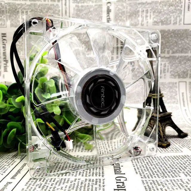 Alt view image 5 of 5 - ADN512UB-A90LD 13525 135mm DC 12V 0.44A Transparent LED Light Cooling Fan cpu chassis