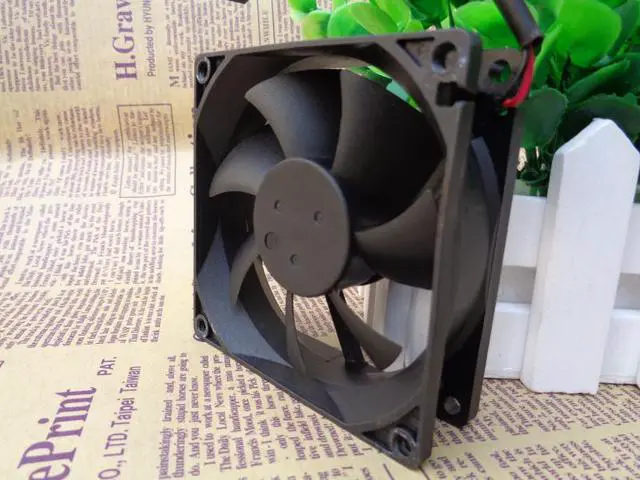 Alt view image 2 of 2 - 80mm cooling fan 8cm 12V D80SH-12 8025 80X80X25MM 0.18A 8CM 12V silent cabinet power supply cooling fan