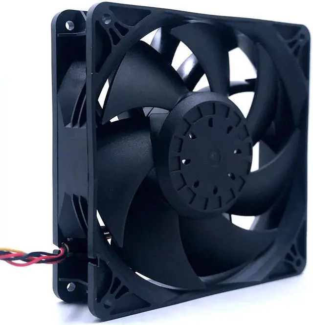 Alt view image 2 of 5 - Powerful  6Pin fan 140mm 14038 DC 12V 4A 5600RPM 280CFM  E9+ E10 bitcoin miner cooling fan replace PFM1412DE