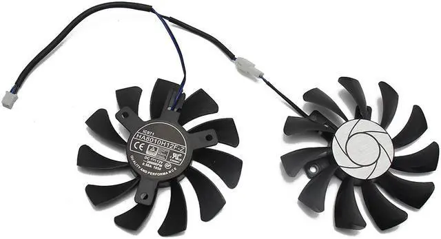 Alt view image 4 of 4 - HA8010H12F-Z 75MM 2Pin GTX1050 2GT OC GPU Cooler DUAL Fan  MSI Gece GTX 1050Ti GTX 1050 Ti 4GT-OC Graphic Card Cooling Fan