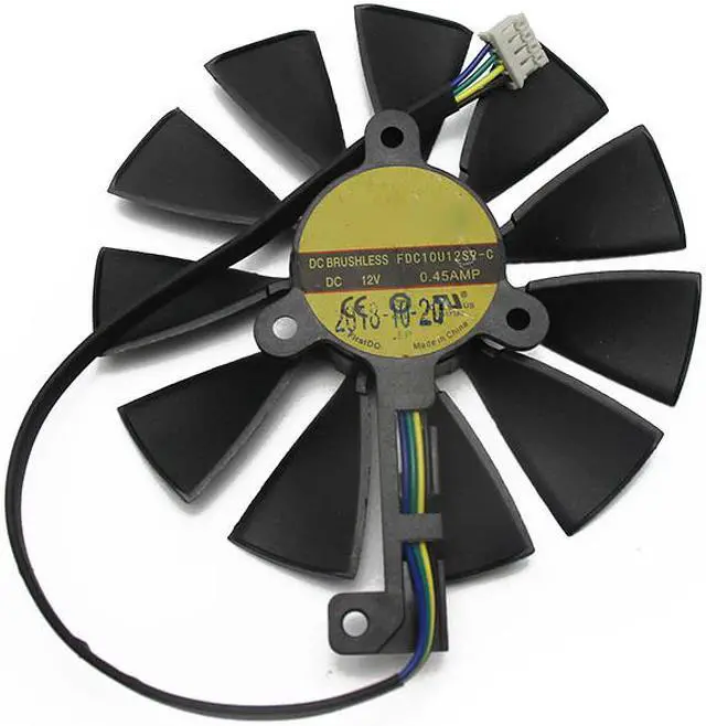 Alt view image 5 of 6 - 87mm FDC10U12S9-C 4Pin RTX2080 GPU Card Cooler Fans  ASUS Gece RTX 2080 GAMING Card Fan