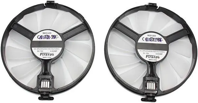 Alt view image 3 of 5 - 1 pair FDC10U12S9-C Cooler Fan Replace  XFX AMD Radeon RX 470 480 580 RX580 RX480 RX470 EDITION Crimson Graphics Card Cooling Fan